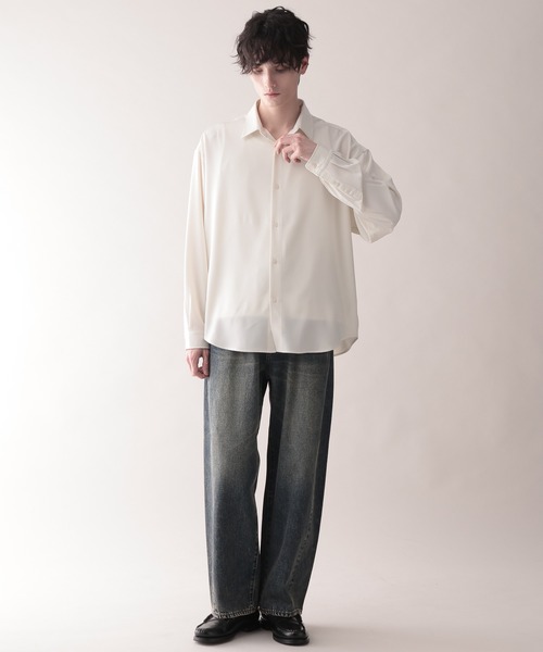 RAGEBLUE(レイジブルー)の「【LUXURY+EASY】OVER SIZE DRAPE SHIRTS / ラグイージー/オーバーサイズドレープシャツ(シャツ/ブラウス・メンズ・ブラック/グレー/ブルー/ホワイト/グリーン/ネイビー/ブラウン/グレー系その他/ブルー系その他2/グレー系その他2・SMALL/MEDIUM/LARGE/X-SMALL/X-LARGE)」の17枚目の写真