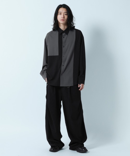 RAGEBLUE（レイジブルー）の「【LUXURY+EASY】OVER SIZE DRAPE SHIRTS / ラグイージー/オーバーサイズドレープシャツ（シャツ/ブラウス・メンズ・ブラック/グレー/ブルー/ホワイト/グリーン/ネイビー/ブラウン/グレー系その他/ブルー系その他2/グレー系その他2/ブルー系その他/オレンジ/ブラック系その他/グリーン系その他/イエロー・SMALL/MEDIUM/LARGE/X-SMALL/X-LARGE）」の21枚目の写真