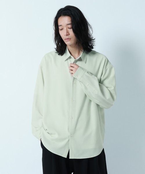 LUXURY+EASY】OVER SIZE DRAPE SHIRTS / ラグイージー/オーバーサイズ