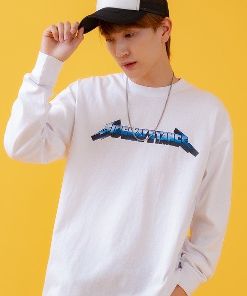 SIDEWAY STANCE(サイドウェイスタンス)の「【SIDEWAY STANCE】バリエーションロゴ プリント 長袖Tシャツ(Tシャツ/カットソー・メンズ・ブラック/ブラック系/ブラック系1/ホワイト/ホワイト系1/ホワイト系・X-LARGE/LARGE/MEDIUM/SMALL)」の3枚目の写真