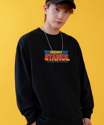 【SIDEWAY STANCE】バリエーションロゴ プリント 長袖Tシャツ