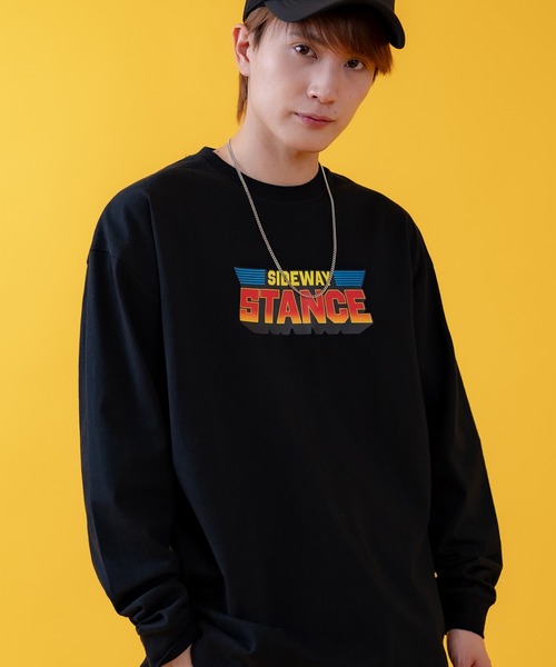 SIDEWAY STANCE(サイドウェイスタンス)の「【SIDEWAY STANCE】バリエーションロゴ プリント 長袖Tシャツ(Tシャツ/カットソー・メンズ・ブラック/ブラック系/ブラック系1/ホワイト/ホワイト系1/ホワイト系・X-LARGE/LARGE/MEDIUM/SMALL)」の6枚目の写真