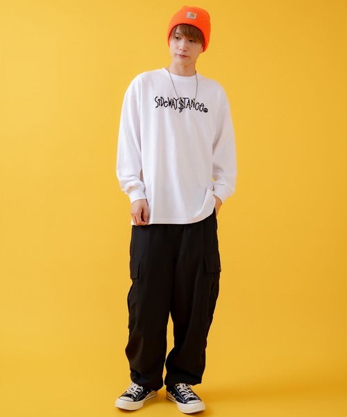 SIDEWAY STANCE(サイドウェイスタンス)の「【SIDEWAY STANCE】バリエーションロゴ プリント 長袖Tシャツ(Tシャツ/カットソー・メンズ・ブラック/ブラック系/ブラック系1/ホワイト/ホワイト系1/ホワイト系・X-LARGE/LARGE/MEDIUM/SMALL)」の10枚目の写真