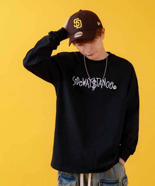 SIDEWAY STANCE(サイドウェイスタンス)の「【SIDEWAY STANCE】バリエーションロゴ プリント 長袖Tシャツ(Tシャツ/カットソー・メンズ・ブラック/ブラック系/ブラック系1/ホワイト/ホワイト系1/ホワイト系・X-LARGE/LARGE/MEDIUM/SMALL)」の11枚目の写真