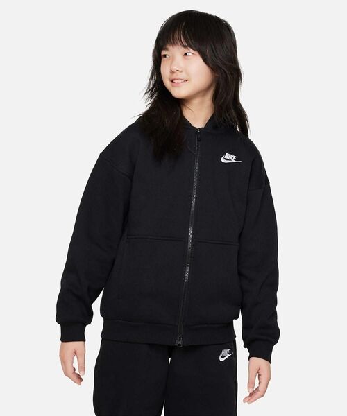 ナイキ スポーツウェア クラブ フリース ジュニア オーバーサイズド フルジップ パーカー / Nike Sportswear Club Fleece Big Kids' Oversized Full-Zip Hoodie＜130-160cm 展開＞（パーカー）｜NIKE（ナイキ） 5,225円