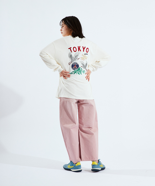 PARIS SAINT-GERMAIN(パリサンジェルマン)の「【Paris Saint-Germain / パリ・サン=ジェルマン】 JP Tsuru embroidery longsleeve(Tシャツ/カットソー・メンズ・ブラック/ホワイト・MEDIUM/LARGE/X-LARGE)」の5枚目の写真