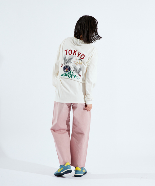 PARIS SAINT-GERMAIN(パリサンジェルマン)の「【Paris Saint-Germain / パリ・サン=ジェルマン】 JP Tsuru embroidery longsleeve(Tシャツ/カットソー・メンズ・ブラック/ホワイト・MEDIUM/LARGE/X-LARGE)」の6枚目の写真
