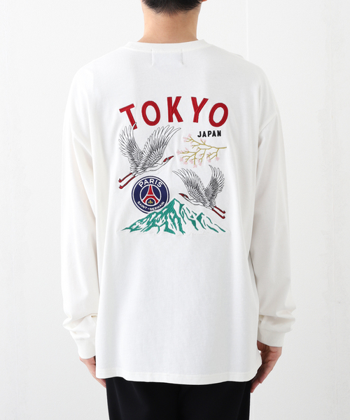 PARIS SAINT-GERMAIN(パリサンジェルマン)の「【Paris Saint-Germain / パリ・サン=ジェルマン】 JP Tsuru embroidery longsleeve(Tシャツ/カットソー・メンズ・ブラック/ホワイト・MEDIUM/LARGE/X-LARGE)」の20枚目の写真