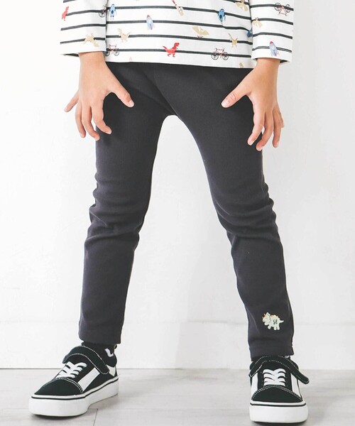 SLAP SLIP（スラップスリップ）の「【スララク/防汚加工】前後フリーで時短！パパパッと穿ける前向きパンツ(80~120cm)（その他パンツ・キッズ・ブルー/グレー系その他/ホワイト系その他/ブラック系その他/ブルー系その他2/ピンク/ブラック/ホワイト・90cm/110cm/100cm/120cm/80ｃｍ）」の4枚目の写真