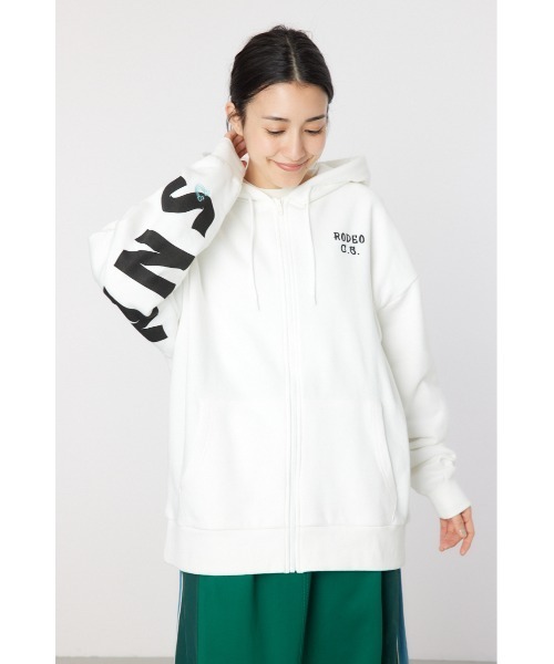 国内正規　即完売　クラウン　パーカー　ストックロゴ　XL セール】カットコールZIPパーカー（パーカー）｜RODEO CROWNS
