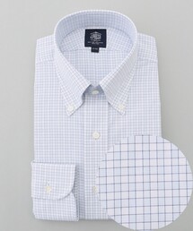 【PREMIUM PLEATS / 形態安定】スーピマコットンファンシーチェック ドレスシャツ / B.D.