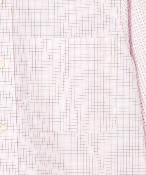 J.PRESS（ジェイプレス）の「【PREMIUM PLEATS / 形態安定】スーピマコットンファンシーチェック ドレスシャツ / B.D.（シャツ/ブラウス・メンズ・サックスブルー系3/ピンク系3・首回り37cm-裄丈82cm/首回り43cm-裄丈86cm/首回り42cm-裄丈86cm/首回り41cm-裄丈85cm/首回り39cm-裄丈84cm/首回り38cm-裄丈84cm/首回り40cm-裄丈85cm）」の7枚目の写真