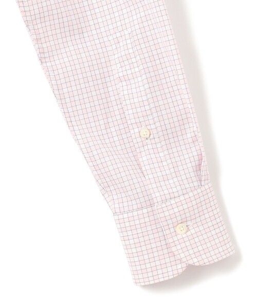 J.PRESS（ジェイプレス）の「【PREMIUM PLEATS / 形態安定】スーピマコットンファンシーチェック ドレスシャツ / B.D.（シャツ/ブラウス・メンズ・サックスブルー系3/ピンク系3・首回り37cm-裄丈82cm/首回り43cm-裄丈86cm/首回り42cm-裄丈86cm/首回り41cm-裄丈85cm/首回り39cm-裄丈84cm/首回り38cm-裄丈84cm/首回り40cm-裄丈85cm）」の9枚目の写真