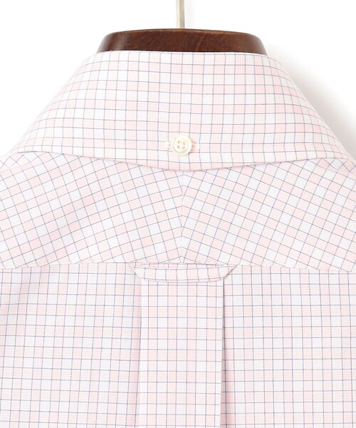 J.PRESS（ジェイプレス）の「【PREMIUM PLEATS / 形態安定】スーピマコットンファンシーチェック ドレスシャツ / B.D.（シャツ/ブラウス・メンズ・サックスブルー系3/ピンク系3・首回り37cm-裄丈82cm/首回り43cm-裄丈86cm/首回り42cm-裄丈86cm/首回り41cm-裄丈85cm/首回り39cm-裄丈84cm/首回り38cm-裄丈84cm/首回り40cm-裄丈85cm）」の11枚目の写真