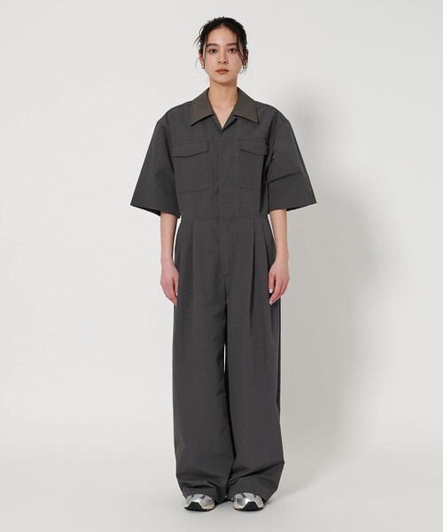 BEAUTY&YOUTH UNITED ARROWS(ビューティーアンドユースユナイテッドアローズ)の「コットンブレンドクロス オールインワン(つなぎ/オールインワン・レディース・ダークグレー/ブラック・S/M)」の6枚目の写真