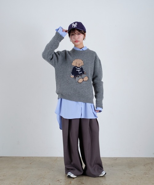 tombonia(トムボニア)の「Muck Jacquard Knit / ムクジャガードニット(ニット/セーター・メンズ・ネイビー/グレー・MEDIUM/LARGE)」の19枚目の写真