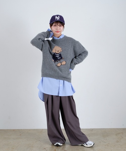 tombonia(トムボニア)の「Muck Jacquard Knit / ムクジャガードニット(ニット/セーター・メンズ・ネイビー/グレー・MEDIUM/LARGE)」の21枚目の写真