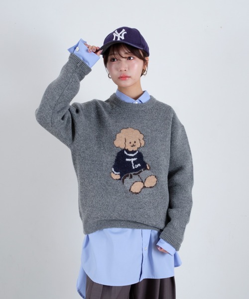 tombonia(トムボニア)の「Muck Jacquard Knit / ムクジャガードニット(ニット/セーター・メンズ・ネイビー/グレー・MEDIUM/LARGE)」の10枚目の写真