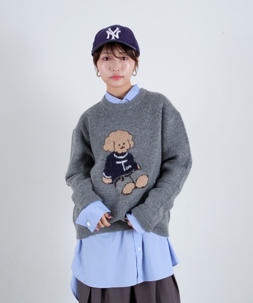 tombonia(トムボニア)の「Muck Jacquard Knit / ムクジャガードニット(ニット/セーター・メンズ・ネイビー/グレー・MEDIUM/LARGE)」の11枚目の写真