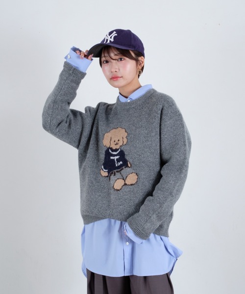 tombonia(トムボニア)の「Muck Jacquard Knit / ムクジャガードニット(ニット/セーター・メンズ・ネイビー/グレー・MEDIUM/LARGE)」の12枚目の写真