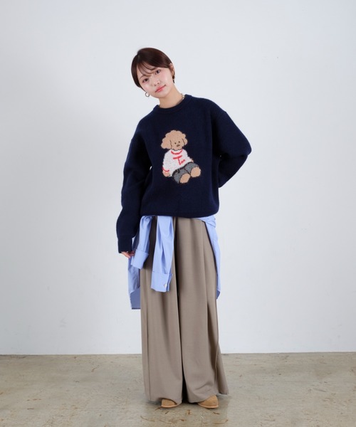 tombonia(トムボニア)の「Muck Jacquard Knit / ムクジャガードニット(ニット/セーター・メンズ・ネイビー/グレー・MEDIUM/LARGE)」の15枚目の写真