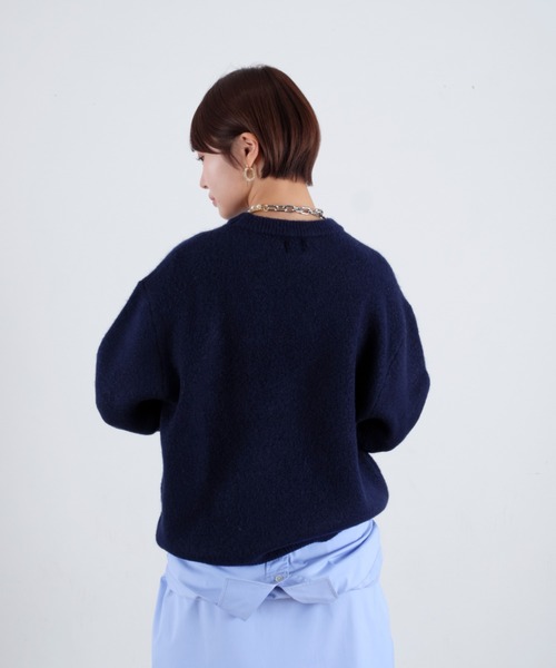 tombonia(トムボニア)の「Muck Jacquard Knit / ムクジャガードニット(ニット/セーター・メンズ・ネイビー/グレー・MEDIUM/LARGE)」の7枚目の写真