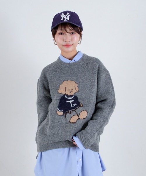 tombonia(トムボニア)の「Muck Jacquard Knit / ムクジャガードニット(ニット/セーター・メンズ・ネイビー/グレー・MEDIUM/LARGE)」の9枚目の写真