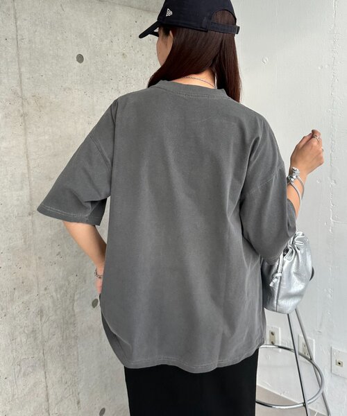 DISCOAT(ディスコート)の「【WEB限定】ピグメントアソートロゴTシャツ(Tシャツ/カットソー・レディース・チャコールグレー/グリーン/ベージュ・MEDIUM/SMALL)」の21枚目の写真