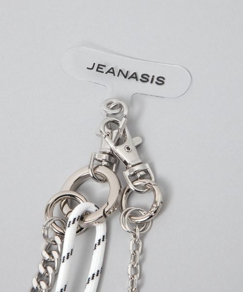 JEANASIS(ジーナシス)の「ropeチェーンスマホショルダー/284151(スマホグッズ・レディース・ホワイト/ブラック/レッド/グリーン・FREE)」の9枚目の写真