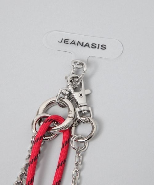 JEANASIS(ジーナシス)の「ropeチェーンスマホショルダー/284151(スマホグッズ・レディース・ホワイト/ブラック/レッド/グリーン・FREE)」の10枚目の写真