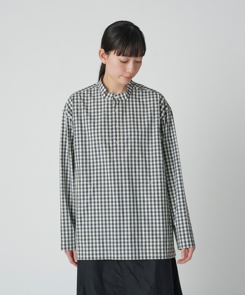 Snow Peak（スノーピーク）の「Gingham Check Pullover（シャツ/ブラウス・メンズ・ブラック/グレー・S/M/L）」の2枚目の写真