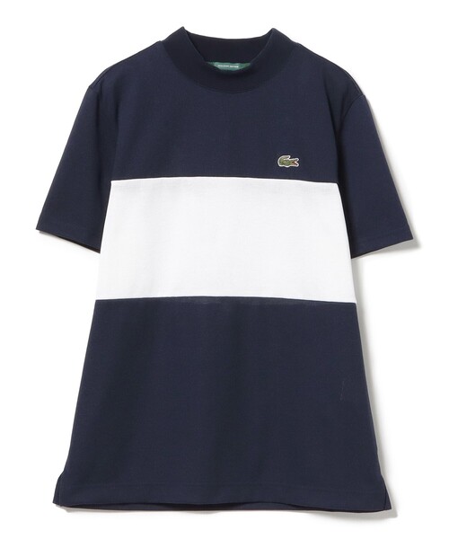 WOMEN〉【別注】LACOSTE / 鹿の子 パネル モックネックシャツ（T