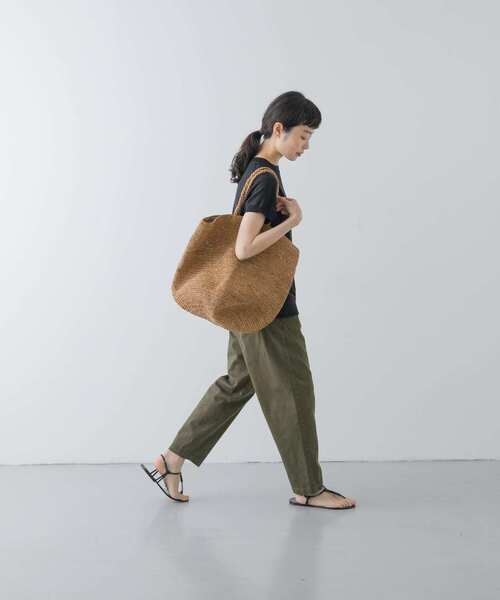 かぐれ（カグレ）の「コットンストレッチイージーパンツ（その他パンツ・レディース・オフホワイト/カーキ/ブラック/ベージュ・FREE）」の11枚目の写真