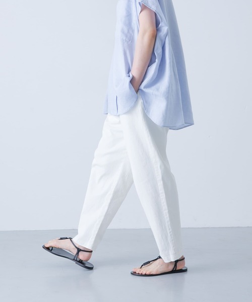 かぐれ（カグレ）の「コットンストレッチイージーパンツ（その他パンツ・レディース・オフホワイト/カーキ/ブラック/ベージュ・FREE）」の22枚目の写真