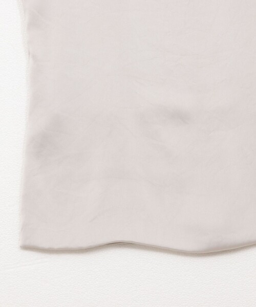 NOLLEY’S（ノーリーズ）の「《手洗い可能》サテン×ベア天2WAYタンクトップ（タンクトップ・レディース・ホワイト/ライトグレー/ブラック・40/38/42/36）」の11枚目の写真