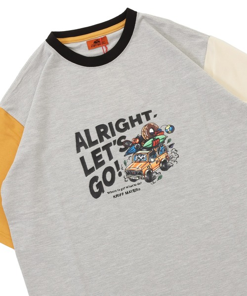 KRIFF MAYER（クリフメイヤー）の「BUG PROOFプリントT(車)（Tシャツ/カットソー・メンズ・ナチュラル/グレー/ブラック/イエロー/カラフル・MEDIUM/LARGE/X-LARGE）」の5枚目の写真