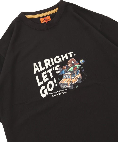 KRIFF MAYER（クリフメイヤー）の「BUG PROOFプリントT(車)（Tシャツ/カットソー・メンズ・ナチュラル/グレー/ブラック/イエロー/カラフル・MEDIUM/LARGE/X-LARGE）」の2枚目の写真