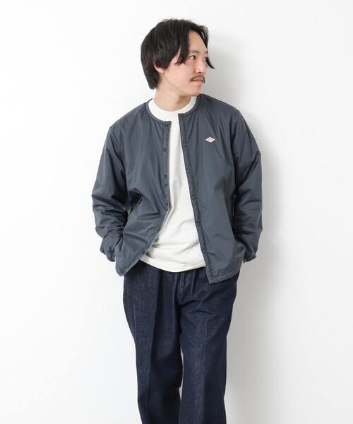 ジャケット・アウター DANTON COLLARLESS JACKET DANTON Cotton Linen Collarless Jacket ¥24,200‐ @danton_official