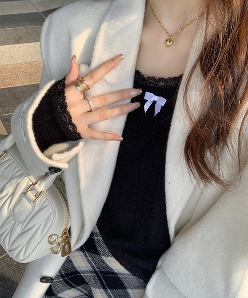 Miniministore（ミニミニストア）の「プルオーバー 長袖 レディース 薄手（Tシャツ/カットソー・レディース・ブラック/ホワイト/ベージュ/ミント・FREE）」の14枚目の写真