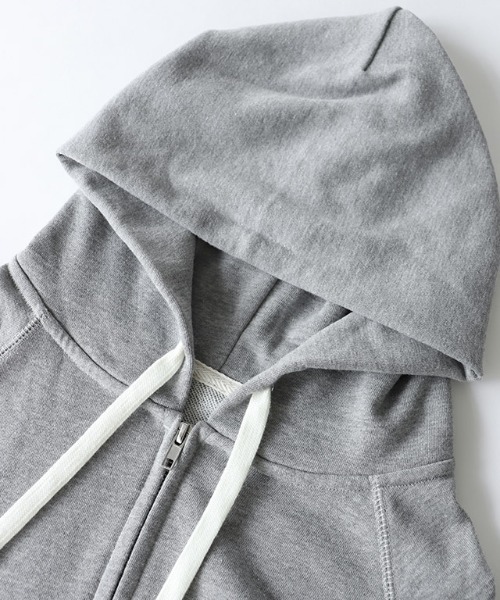 Pierrot（ピエロ）の「スウェットジップパーカー（パーカー・レディース・アイボリー/ブラック/ブルー系その他/ネイビー/杢グレー/グレイッシュベージュ・LL/L/M）」の15枚目の写真