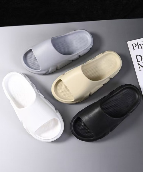 CALIFORNIA OUTFITTERS（カリフォルニア アウトフィッターズ）の「3-2A82 デザインソール サンダル 厚底 ブラック ホワイト グレー ベージュ（サンダル・メンズ・ホワイト/ブラック/ベージュ/グレー・23cm/24cm/25cm/28cm/26cm/27cm）」の5枚目の写真