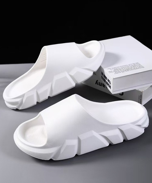 CALIFORNIA OUTFITTERS（カリフォルニア アウトフィッターズ）の「3-2A82 デザインソール サンダル 厚底 ブラック ホワイト グレー ベージュ（サンダル・メンズ・ホワイト/ブラック/ベージュ/グレー・23cm/24cm/25cm/28cm/26cm/27cm）」の7枚目の写真