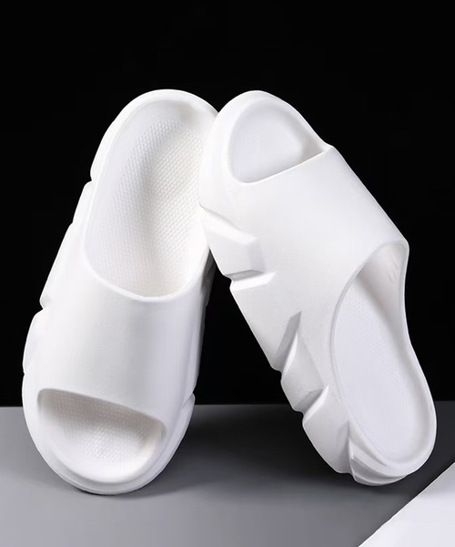 CALIFORNIA OUTFITTERS（カリフォルニア アウトフィッターズ）の「3-2A82 デザインソール サンダル 厚底 ブラック ホワイト グレー ベージュ（サンダル・メンズ・ホワイト/ブラック/ベージュ/グレー・23cm/24cm/25cm/28cm/26cm/27cm）」の8枚目の写真