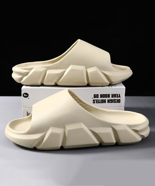 CALIFORNIA OUTFITTERS（カリフォルニア アウトフィッターズ）の「3-2A82 デザインソール サンダル 厚底 ブラック ホワイト グレー ベージュ（サンダル・メンズ・ホワイト/ブラック/ベージュ/グレー・23cm/24cm/25cm/28cm/26cm/27cm）」の12枚目の写真