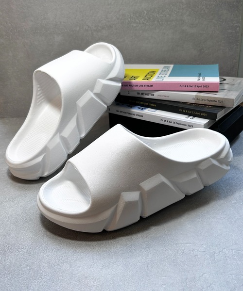 CALIFORNIA OUTFITTERS（カリフォルニア アウトフィッターズ）の「3-2A82 デザインソール サンダル 厚底 ブラック ホワイト グレー ベージュ（サンダル・メンズ・ホワイト/ブラック/ベージュ/グレー・23cm/24cm/25cm/28cm/26cm/27cm）」の19枚目の写真