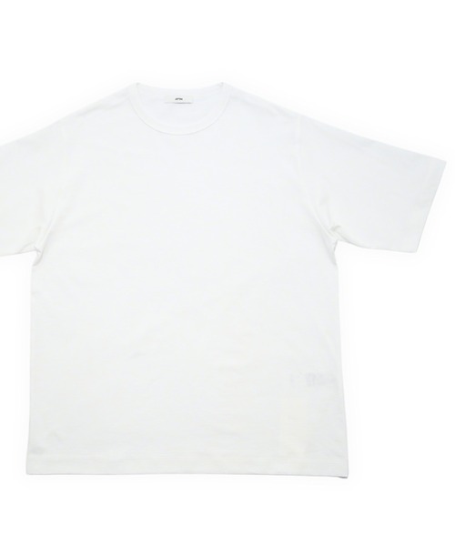 ATON(エイトン)の「【ATON】 DRY COTTON JERSEY STANDARD T-SHIRT(Tシャツ/カットソー・メンズ・グリーン/ブラック/ホワイト・6/4/2)」の4枚目の写真