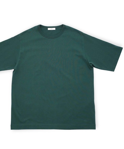 ATON(エイトン)の「【ATON】 DRY COTTON JERSEY STANDARD T-SHIRT(Tシャツ/カットソー・メンズ・グリーン/ブラック/ホワイト・6/4/2)」の11枚目の写真