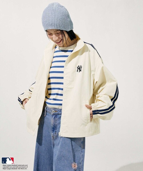 FREAK'S STORE（フリークスストア）の「MLB ナイロンブルゾン（ブルゾン・レディース・ネイビー/ブラック/オフホワイト・ﾌﾘ-）」の10枚目の写真