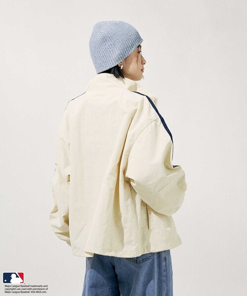 FREAK'S STORE（フリークスストア）の「MLB ナイロンブルゾン（ブルゾン・レディース・ネイビー/ブラック/オフホワイト・ﾌﾘ-）」の13枚目の写真