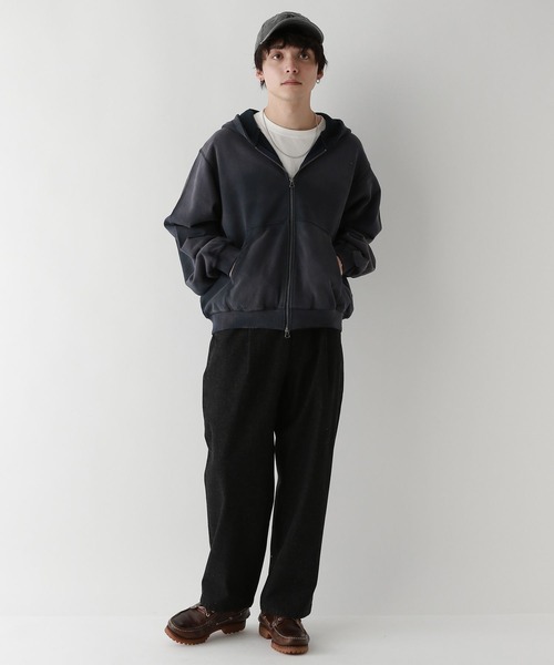 RAGEBLUE（レイジブルー）の「ワイドテーパード/タックデニムパンツ（デニムパンツ・メンズ・ネイビー/ブラック・LARGE/MEDIUM/SMALL）」の3枚目の写真